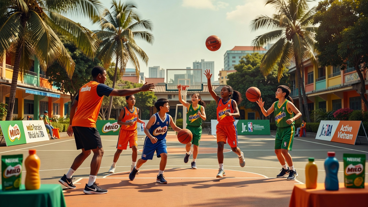 MILO se torna parceira oficial da NBA para impulsionar basquete jovem no Vietnã