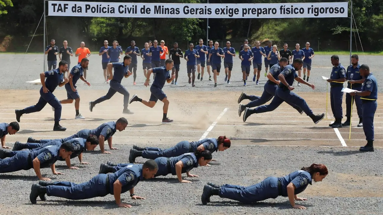 TAF da Polícia Civil de Minas Gerais exige preparo físico rigoroso