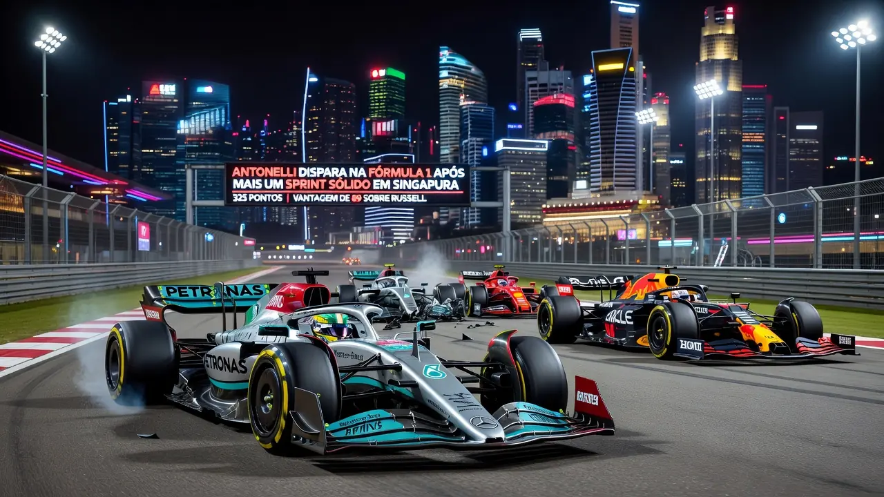Antonelli dispara na Fórmula 1 após mais um sprint sólido em Singapura