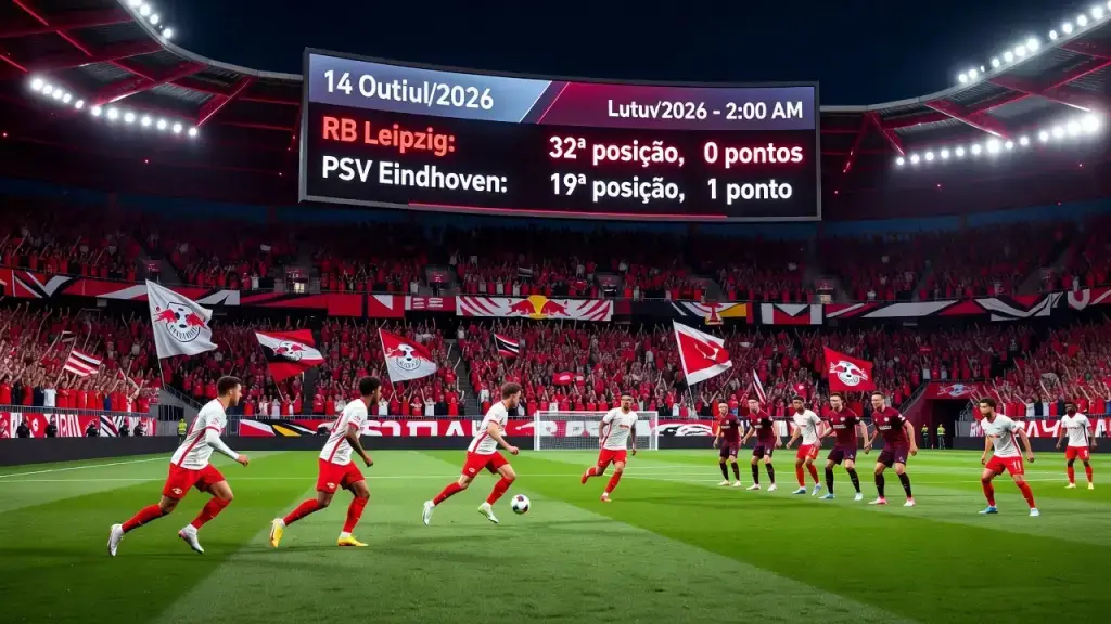 Leipzig busca reação em casa diante de um PSV mais consistente