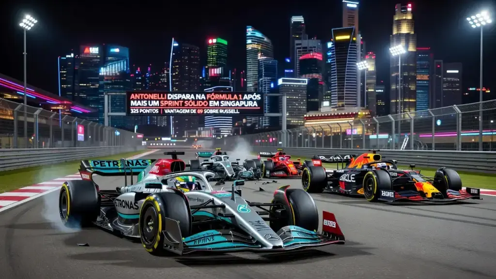 Antonelli dispara na Fórmula 1 após mais um sprint sólido em Singapura